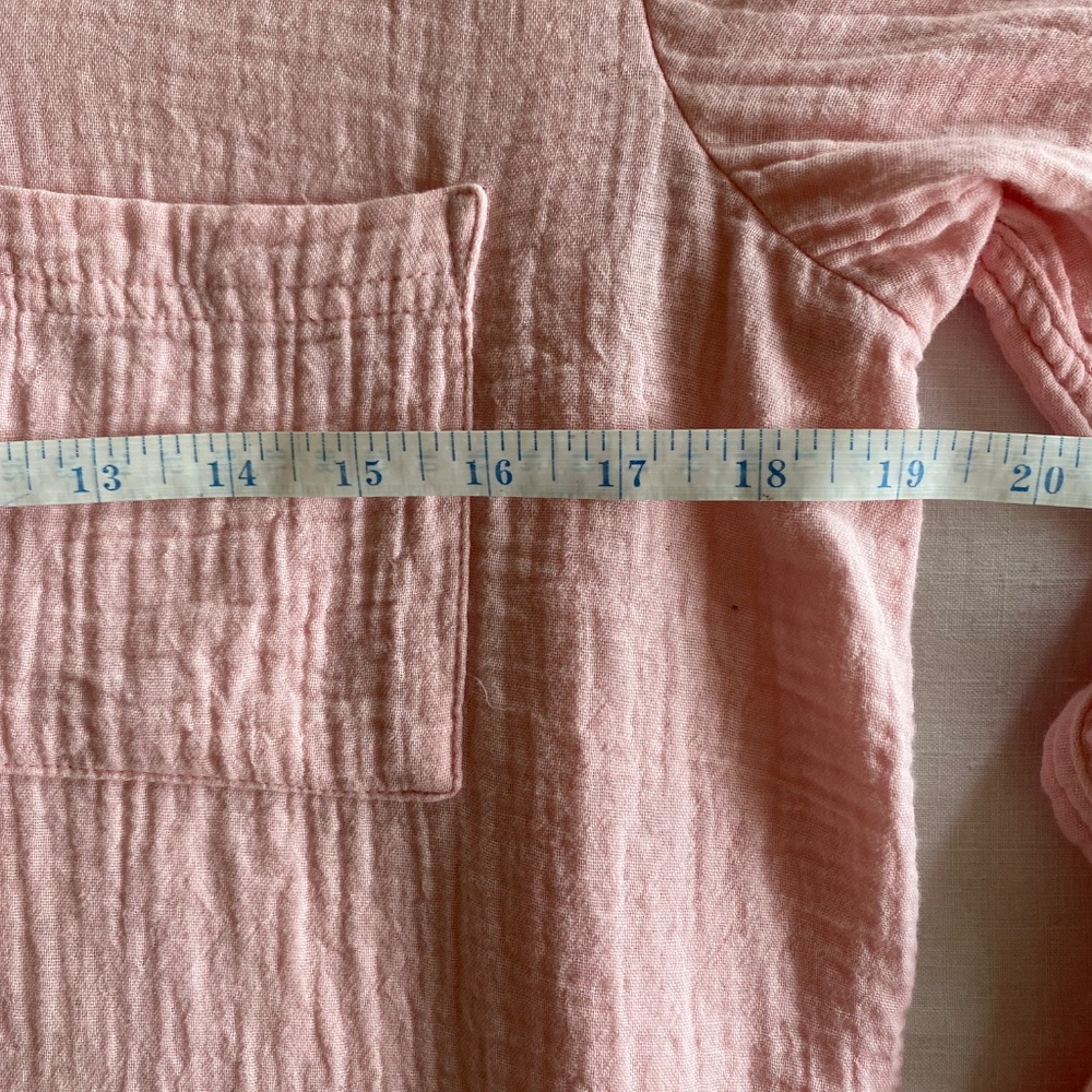 J Crew Rose Pink Long Sleeve Button Up Top Size Small - Picture 11 of 11